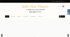 Desktop Screenshot of johnalanflowers.co.uk