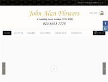 Tablet Screenshot of johnalanflowers.co.uk